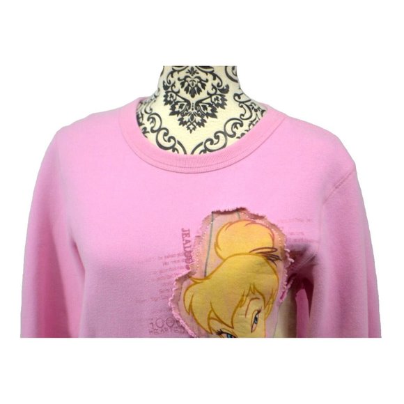 DISNEY STORE EXCLUSIVE Women's Crewneck Sweatshirt - Tinker Bell - SASSY Small - Picture 2 of 5